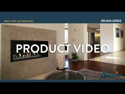 Superior DRL4543 43-Inch Electronic Ignition Direct Vent Gas Fireplace With Remote & Smooth Glass Media 8 Superior DRL4543 43-Inch Electronic Ignition Direct Vent Gas Fireplace With Remote & Smooth Glass Media - Image 6