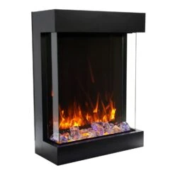 Amantii 2939-TRU-VIEW-XL Tru-View Series 3-Sided 29-Inch Indoor/Outdoor Electric Fireplace With Logs -Lennox Fires Shop 2939 xl d 02 20