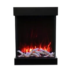 Amantii 2939-TRU-VIEW-XL Tru-View Series 3-Sided 29-Inch Indoor/Outdoor Electric Fireplace With Logs -Lennox Fires Shop 2939 xl e 02 20