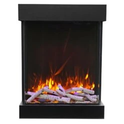 Amantii 2939-TRU-VIEW-XL Tru-View Series 3-Sided 29-Inch Indoor/Outdoor Electric Fireplace With Logs -Lennox Fires Shop 2939 xl i 02 20