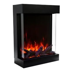 Amantii 2939-TRU-VIEW-XL Tru-View Series 3-Sided 29-Inch Indoor/Outdoor Electric Fireplace With Logs -Lennox Fires Shop 2939 xl j 02 20