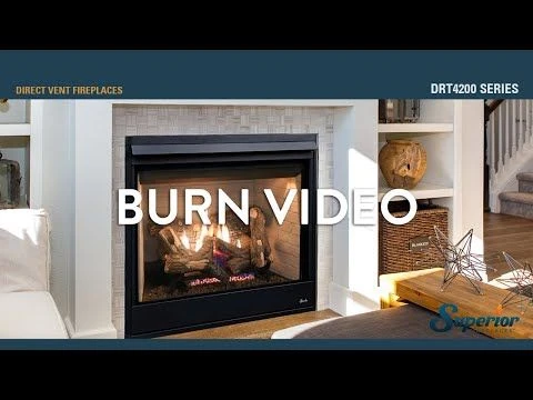 Superior DRT4240 40-Inch Electronic Ignition Direct Vent Gas Fireplace With Remote & Charred Oak Logs 8 Superior DRT4240 40-Inch Electronic Ignition Direct Vent Gas Fireplace With Remote & Charred Oak Logs - Image 6