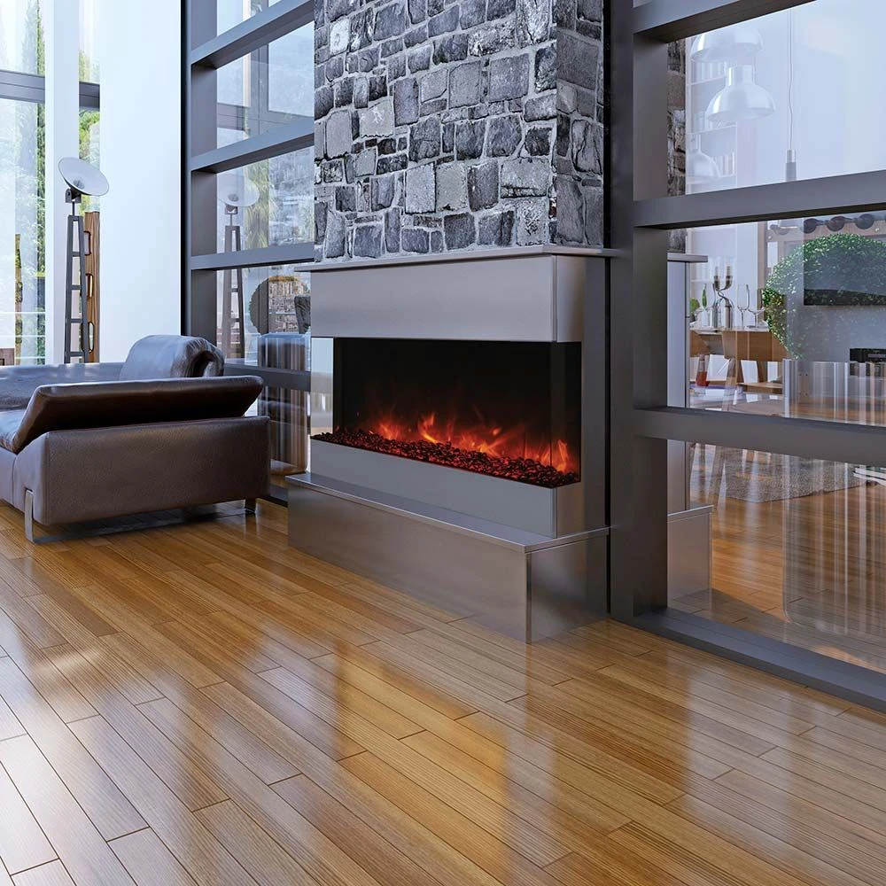 Amantii Tru-View XL Deep Indoor/Outdoor Built-In 3-Sided Smart Electric Fireplace 5 Amantii Tru-View XL Deep Indoor/Outdoor Built-In 3-Sided Smart Electric Fireplace - Image 3