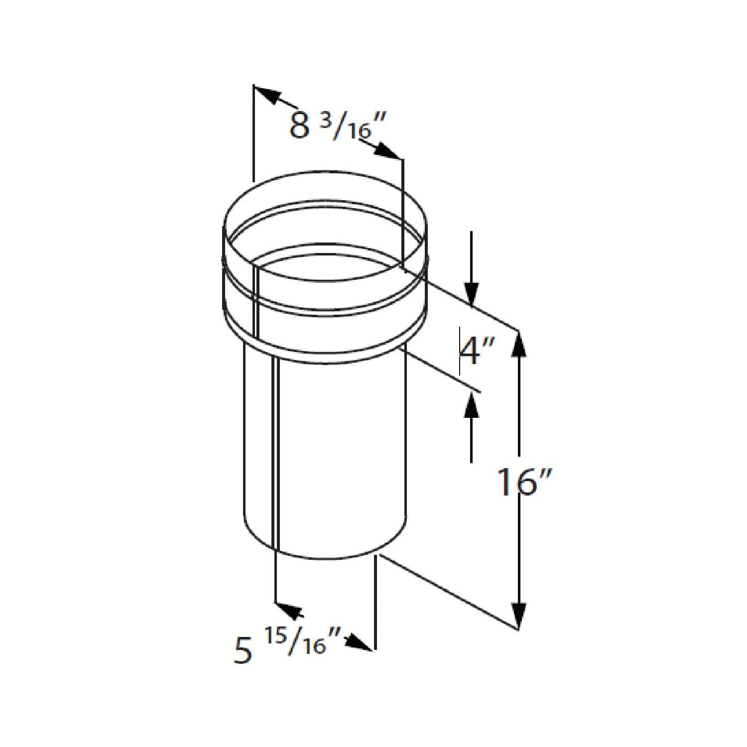 DuraVent 6DBK-XS8 DuraBlack Increaser With Trim, 6 To 8-Inches 4 DuraVent 6DBK-XS8 DuraBlack Increaser With Trim, 6 To 8-Inches - Image 2