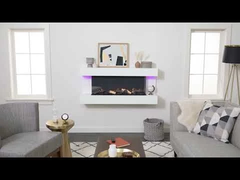 SimpliFire SF-FORMAT36-SF-FM60-WH Format 36-Inch Wall Mount Electric Fireplace With 60-Inch Floating Mantel 9 SimpliFire SF-FORMAT36-SF-FM60-WH Format 36-Inch Wall Mount Electric Fireplace With 60-Inch Floating Mantel - Image 7