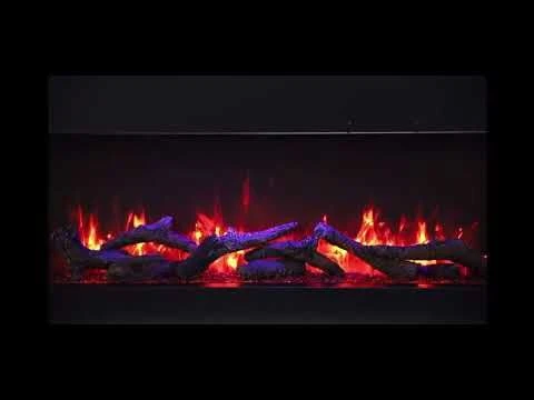 Remii BAY-SLIM Indoor/Outdoor Built-In 3-Sided Electric Fireplace With Decorative Media 9 Remii BAY-SLIM Indoor/Outdoor Built-In 3-Sided Electric Fireplace With Decorative Media - Image 7