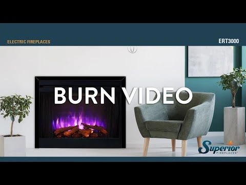 Superior MPE-3x-N Built-In Electric Fireplace With Charred Split Oak Logs And Glowing Ember Bed 7 Superior MPE-3x-N Built-In Electric Fireplace With Charred Split Oak Logs And Glowing Ember Bed - Image 5