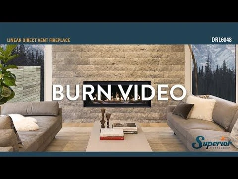 Superior 48-Inch Electronic Ignition Direct Vent Linear Gas Fireplace With Lights And Remote 6 Superior 48-Inch Electronic Ignition Direct Vent Linear Gas Fireplace With Lights And Remote - Image 4