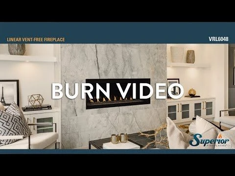 Superior 48-Inch Electronic Ignition Vent-Free Linear Gas Fireplace With Lights And Remote 6 Superior 48-Inch Electronic Ignition Vent-Free Linear Gas Fireplace With Lights And Remote - Image 4