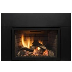 Sierra Flame ABBOT-30-DELUXE 30-Inch Abbot Deluxe Direct Vent Gas Fireplace Insert With Remote Control