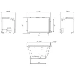 Sierra Flame ABBOT-30-DELUXE 30-Inch Abbot Deluxe Direct Vent Gas Fireplace Insert With Remote Control 13 Sierra Flame ABBOT-30-DELUXE 30-Inch Abbot Deluxe Direct Vent Gas Fireplace Insert With Remote Control -Lennox Fires Shop abbot config spec b 11 22