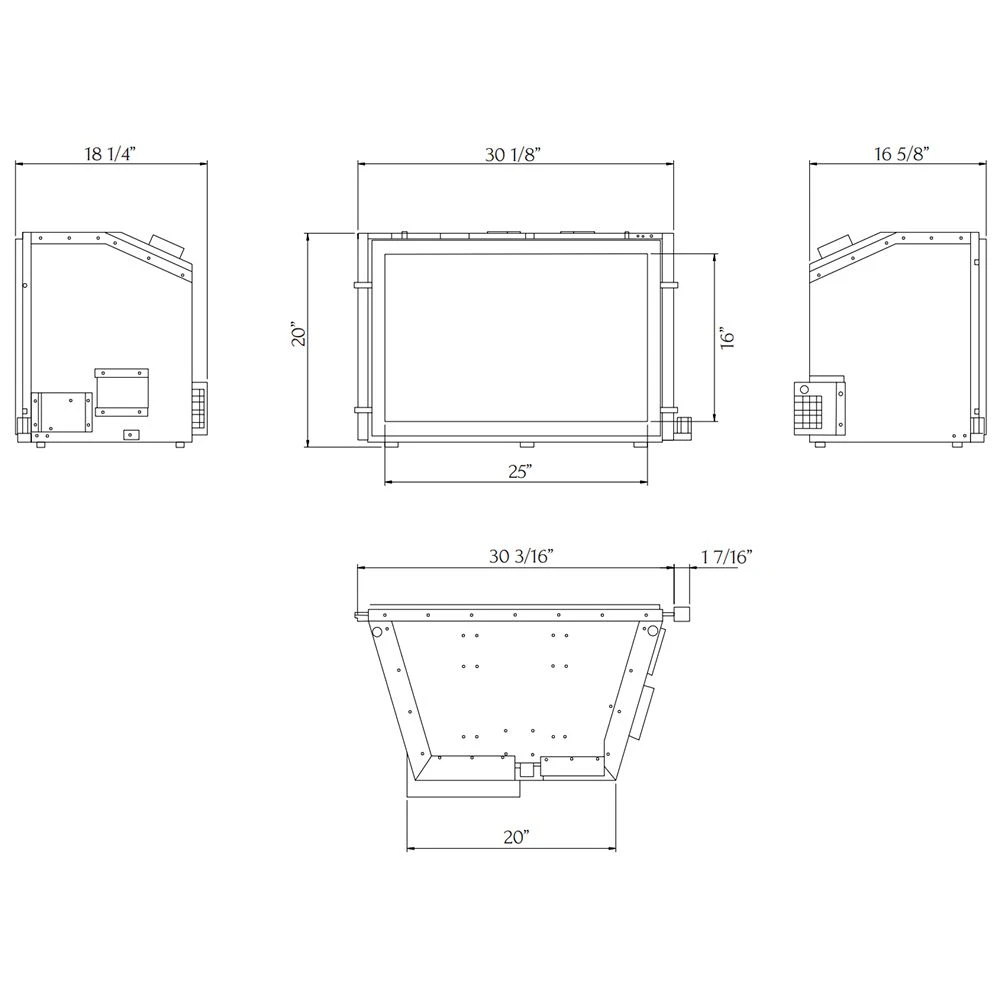 Sierra Flame ABBOT-30-DELUXE 30-Inch Abbot Deluxe Direct Vent Gas Fireplace Insert With Remote Control 8 Sierra Flame ABBOT-30-DELUXE 30-Inch Abbot Deluxe Direct Vent Gas Fireplace Insert With Remote Control - Image 6