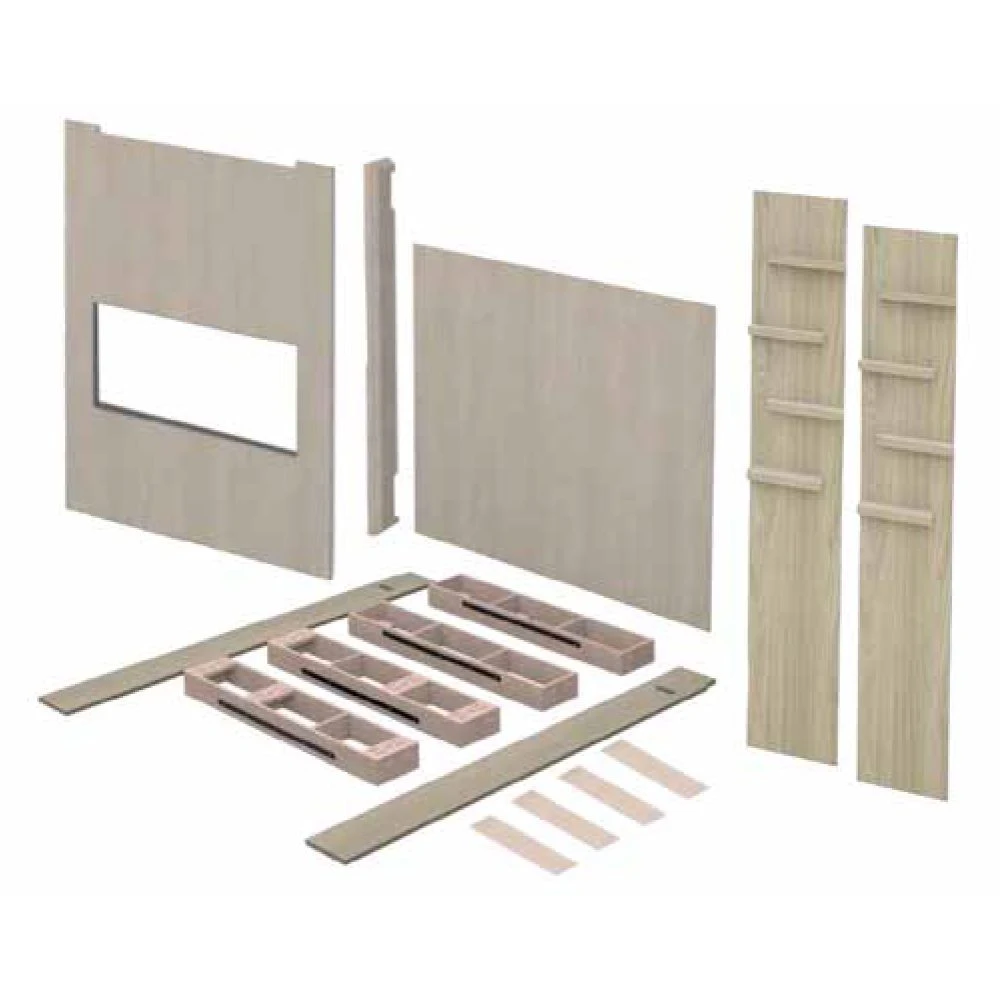 Modern Flames Spectrum 60-Inch Linear Electric Fireplace With Allwood Wall System 6 Modern Flames Spectrum 60-Inch Linear Electric Fireplace With Allwood Wall System - Image 4