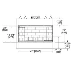 Majestic BE42 Royalton 42-Inch Radiant Wood Burning Fireplace 7 Majestic BE42 Royalton 42-Inch Radiant Wood Burning Fireplace -Lennox Fires Shop be42 specs a 01 20