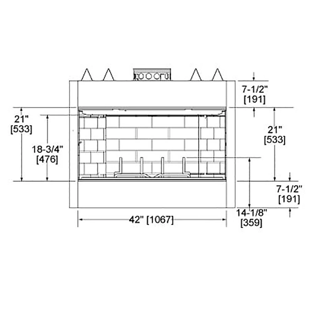 Majestic BE42 Royalton 42-Inch Radiant Wood Burning Fireplace 5 Majestic BE42 Royalton 42-Inch Radiant Wood Burning Fireplace - Image 3