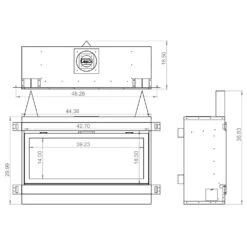 Sierra Flame BENNETT-45 45-Inch Bennett Direct Vent Built-In Linear Gas Fireplace With Fireglass And Rock Media 9 Sierra Flame BENNETT-45 45-Inch Bennett Direct Vent Built-In Linear Gas Fireplace With Fireglass And Rock Media -Lennox Fires Shop bennett 45 config d 11 22