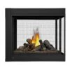Napoleon BHD4P Ascent Multi-View Series Electronic Ignition Peninsula Direct Vent Gas Fireplace -Lennox Fires Shop bhd4 d logs 12 19