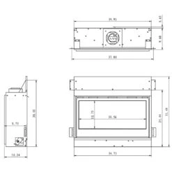 Sierra Flame BOSTON-36-EI 36-Inch Boston Direct Vent Built-In Gas Fireplace With Electronic Ignition, Fireglass And Pebble Media 9 Sierra Flame BOSTON-36-EI 36-Inch Boston Direct Vent Built-In Gas Fireplace With Electronic Ignition, Fireglass And Pebble Media -Lennox Fires Shop boston 36 config d 11 22