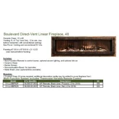 Empire White Mountain Hearth DVLL48 Boulevard Direct Vent Linear Fireplace, 48-Inches 11 Empire White Mountain Hearth DVLL48 Boulevard Direct Vent Linear Fireplace, 48-Inches -Lennox Fires Shop boulevard direct vent