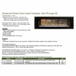 Empire White Mountain Hearth DVLL48SP-OUT Boulevard Direct Vent Double Sided Indoor/Outdoor Linear Fireplace, 48-Inches 13 Empire White Mountain Hearth DVLL48SP-OUT Boulevard Direct Vent Double Sided Indoor/Outdoor Linear Fireplace, 48-Inches -Lennox Fires Shop boulevard double sided