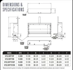 Empire White Mountain Hearth VFSL Boulevard SL Ventless Linear Fireplace With Intermittent Pilot Valve, 30-Inches 10 Empire White Mountain Hearth VFSL Boulevard SL Ventless Linear Fireplace With Intermittent Pilot Valve, 30-Inches -Lennox Fires Shop boulevard specs