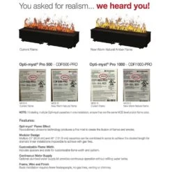 Dimplex GBF1000-PRO Opti-Myst Pro Built-In Electric Fireplace, 46.625-Inches -Lennox Fires Shop cdfi pro feature a 12 20 1