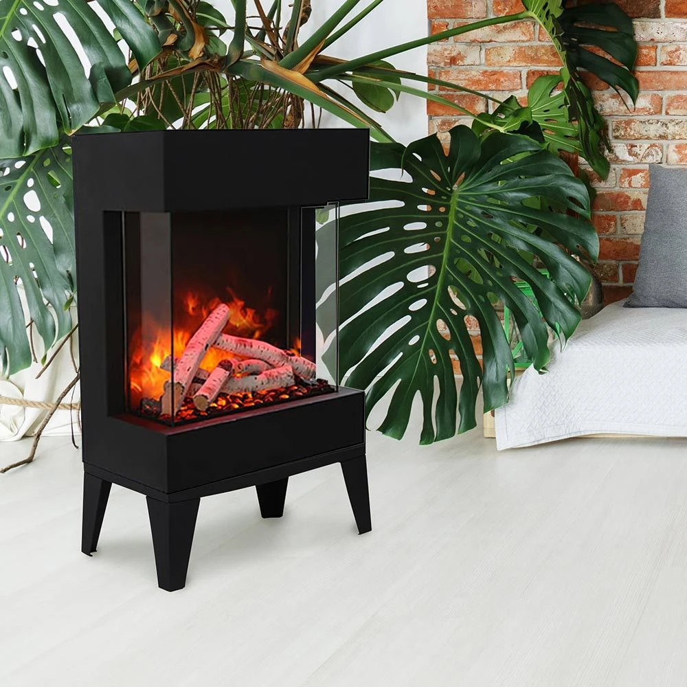 Amantii Tru-View Cube Indoor/Outdoor 3-Sided Smart Electric Fireplace 5 Amantii Tru-View Cube Indoor/Outdoor 3-Sided Smart Electric Fireplace - Image 3