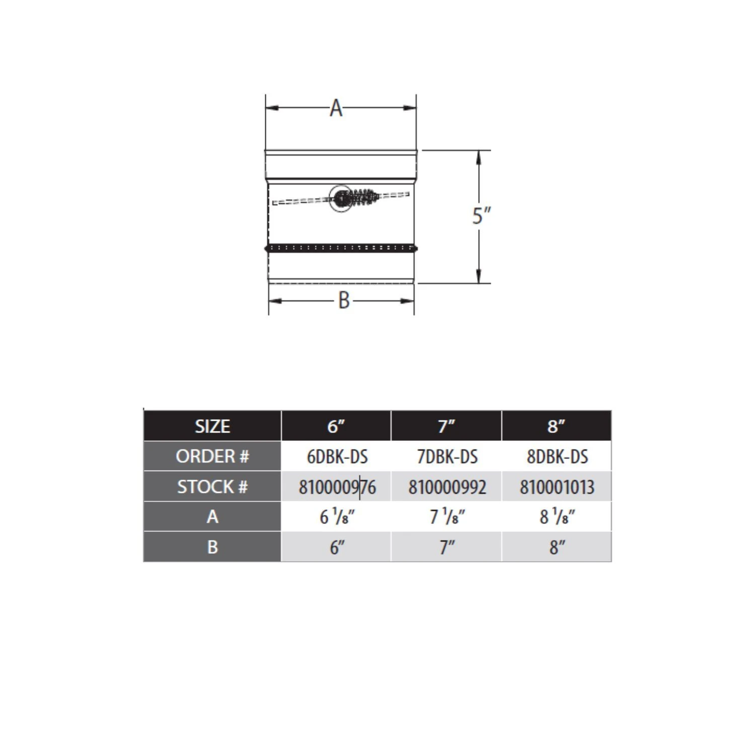 DuraVent DBK-DS DuraBlack Damper Section 4 DuraVent DBK-DS DuraBlack Damper Section - Image 2