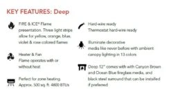 Remii 1027xx-DE Deep Indoor Built-In Electric Fireplace With Black Steel Surround 10 Remii 1027xx-DE Deep Indoor Built-In Electric Fireplace With Black Steel Surround -Lennox Fires Shop de features