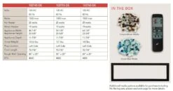 Remii 1027xx-DE Deep Indoor Built-In Electric Fireplace With Black Steel Surround 11 Remii 1027xx-DE Deep Indoor Built-In Electric Fireplace With Black Steel Surround -Lennox Fires Shop de specs