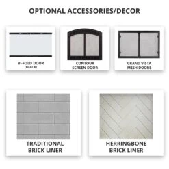 Majestic SB80 Biltmore 42-Inch Radiant Wood Burning Fireplace 8 Majestic SB80 Biltmore 42-Inch Radiant Wood Burning Fireplace -Lennox Fires Shop deco front options biltmore majestic 12 20