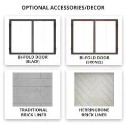 Majestic ASH36 Ashland 36-Inch Radiant Wood Burning Fireplace -Lennox Fires Shop deco front options majestic 12 20 1