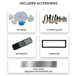 Amantii Panorama Deep Outdoor Built-In Smart Electric Fireplace -Lennox Fires Shop deep electric accessories 04 20