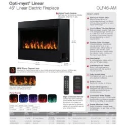 Dimplex Opti-Myst Linear Electric Fireplace, 46-Inch 17 Dimplex Opti-Myst Linear Electric Fireplace, 46-Inch -Lennox Fires Shop dim 136786 h 05 23