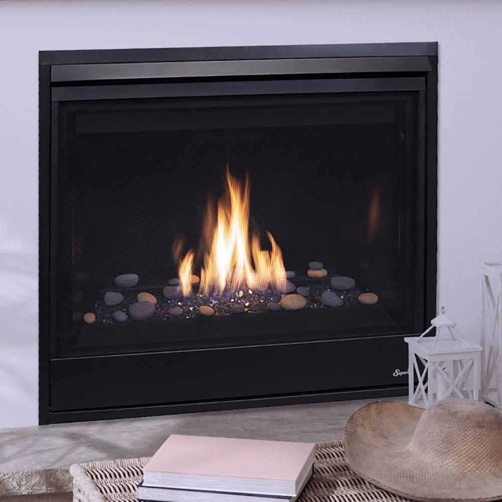 Superior DRC3045 45-Inch Electronic Ignition Direct Vent Gas Fireplace With Crushed Glass Media 4 Superior DRC3045 45-Inch Electronic Ignition Direct Vent Gas Fireplace With Crushed Glass Media - Image 2