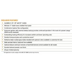 Superior DRC3045 45-Inch Electronic Ignition Direct Vent Gas Fireplace With Crushed Glass Media 14 Superior DRC3045 45-Inch Electronic Ignition Direct Vent Gas Fireplace With Crushed Glass Media -Lennox Fires Shop drc3000 f 08 22