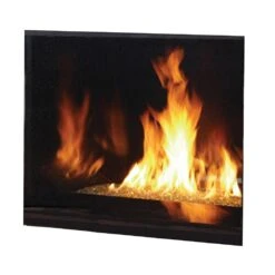 Superior DRC6345 45-Inch Electronic Ignition Direct Vent Gas Fireplace With Remote & Crushed Glass Media