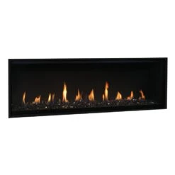 Superior DRL4072 72-Inch Electronic Ignition Direct Vent Single Sided Gas Fireplace With Crushed Glass Media