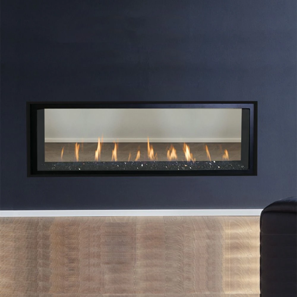 Superior DRL4084-ST 84-Inch Electronic Ignition Direct Vent See-Through Gas Fireplace With Crushed Glass Media 4 Superior DRL4084-ST 84-Inch Electronic Ignition Direct Vent See-Through Gas Fireplace With Crushed Glass Media - Image 2