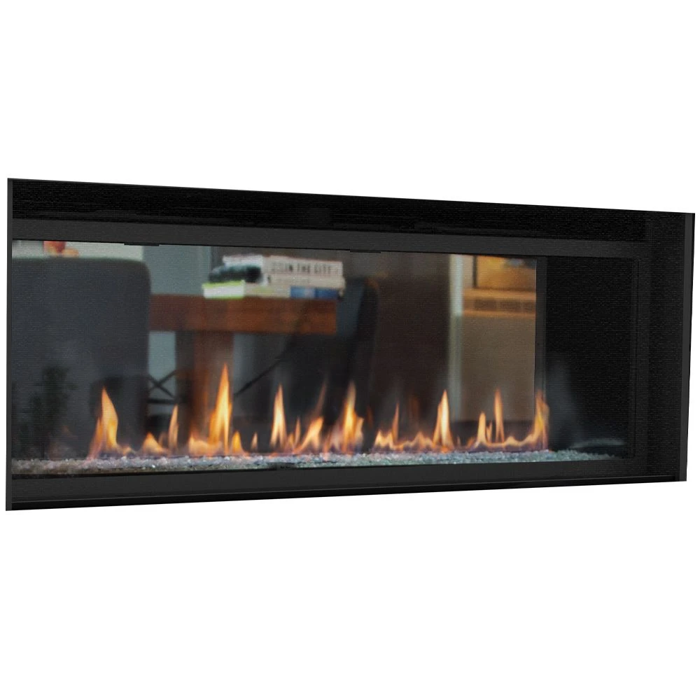 Superior DRL6072-ST 72-Inch Electronic Ignition Direct Vent See-Through Gas Fireplace With Remote & Crushed Glass Media 3 Superior DRL6072-ST 72-Inch Electronic Ignition Direct Vent See-Through Gas Fireplace With Remote & Crushed Glass Media