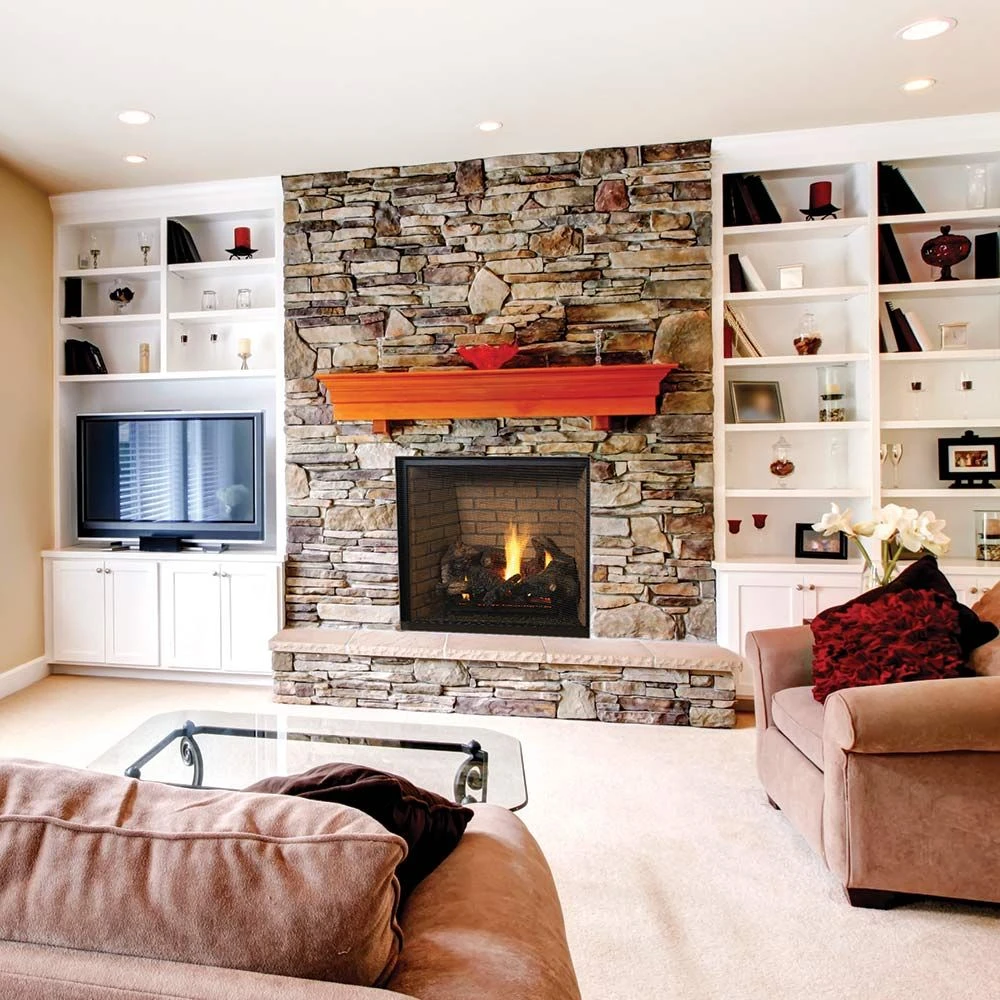 Superior DRT6340 40-Inch Electronic Ignition Direct Vent Gas Fireplace With Remote & Split Oak Logs 4 Superior DRT6340 40-Inch Electronic Ignition Direct Vent Gas Fireplace With Remote & Split Oak Logs - Image 2