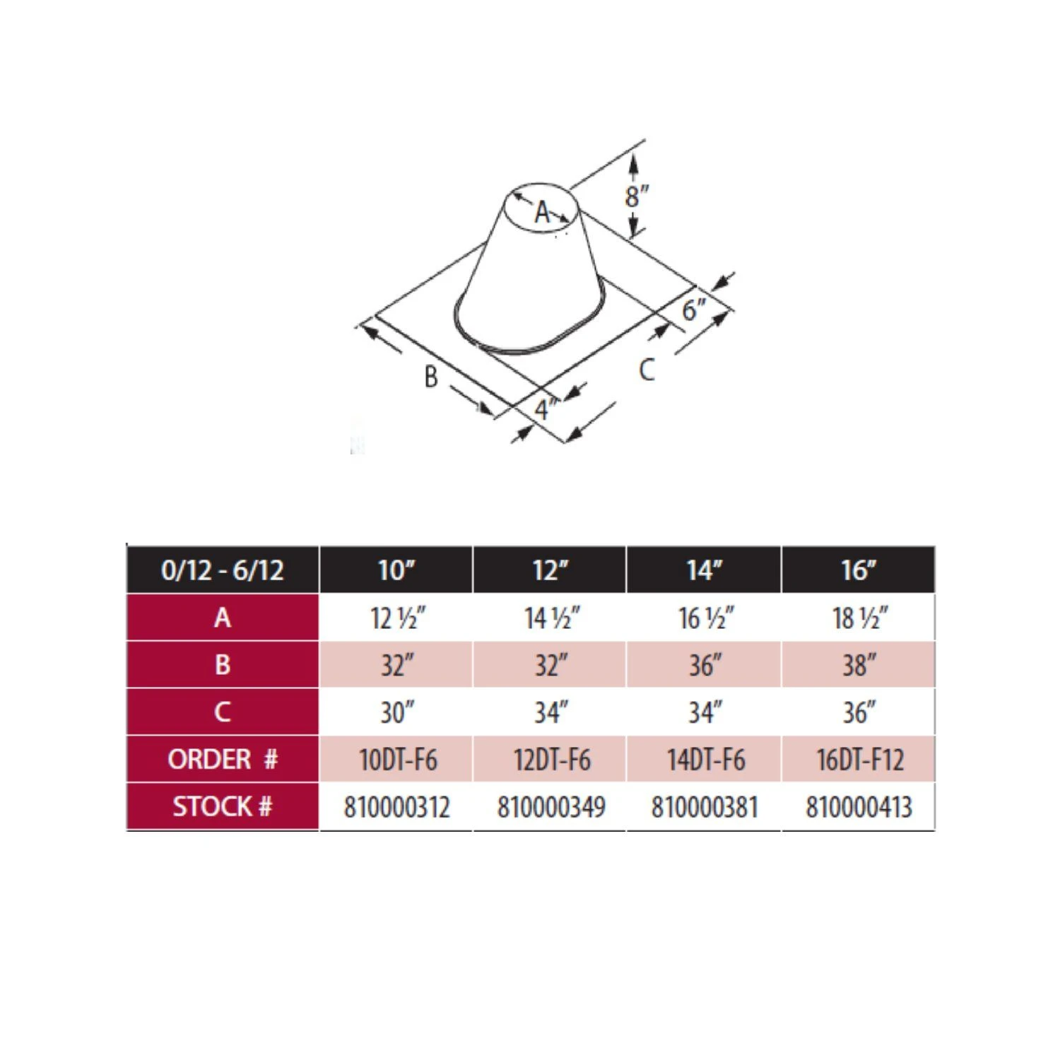DuraVent DT-L-Fx DuraTech Roof Flashing 4 DuraVent DT-L-Fx DuraTech Roof Flashing - Image 2
