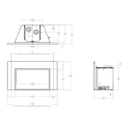 Empire White Mountain Hearth DVC28IN Innsbrook Clean-Face Direct Vent Gas Fireplace Insert, 28-Inches -Lennox Fires Shop dvc20in specs 1