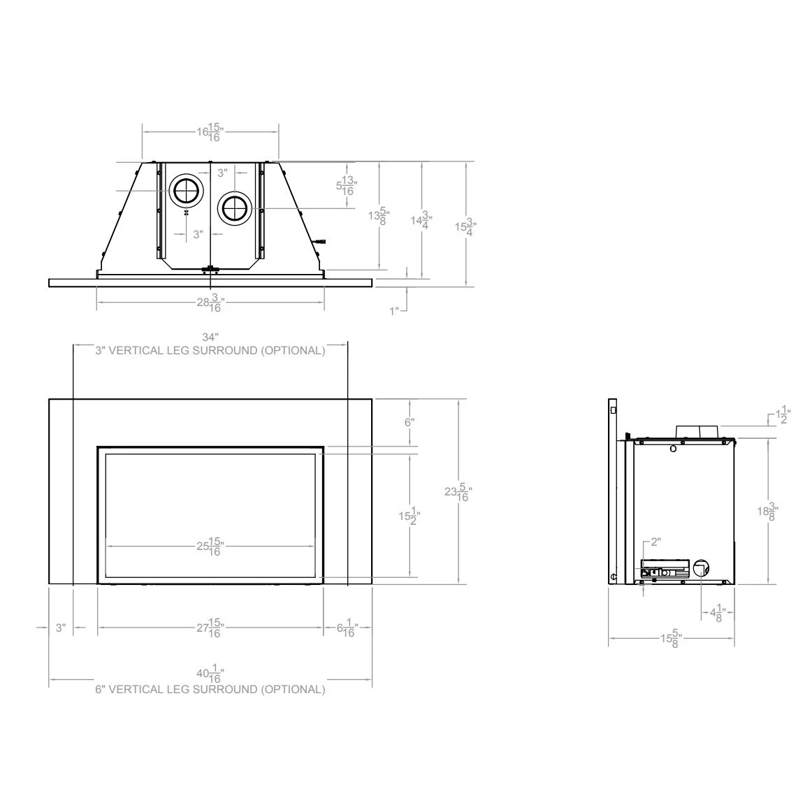 Empire White Mountain Hearth DVC20IN Innsbrook Clean-Face Direct Vent Gas Fireplace Insert, 20-Inches 8 Empire White Mountain Hearth DVC20IN Innsbrook Clean-Face Direct Vent Gas Fireplace Insert, 20-Inches - Image 6