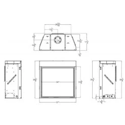 Empire White Mountain Hearth DVCP36BP Tahoe Clean-Face Direct Vent Premium Gas Fireplace, 36-Inches 13 Empire White Mountain Hearth DVCP36BP Tahoe Clean-Face Direct Vent Premium Gas Fireplace, 36-Inches -Lennox Fires Shop dvcp36bp dimensions