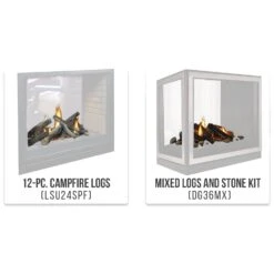 Empire White Mountain Hearth DVCP36S Tahoe Clean-Face Direct Vent Premium Double Sided Fireplace, 36-Inches 13 Empire White Mountain Hearth DVCP36S Tahoe Clean-Face Direct Vent Premium Double Sided Fireplace, 36-Inches -Lennox Fires Shop dvcp36s logs a 10 21