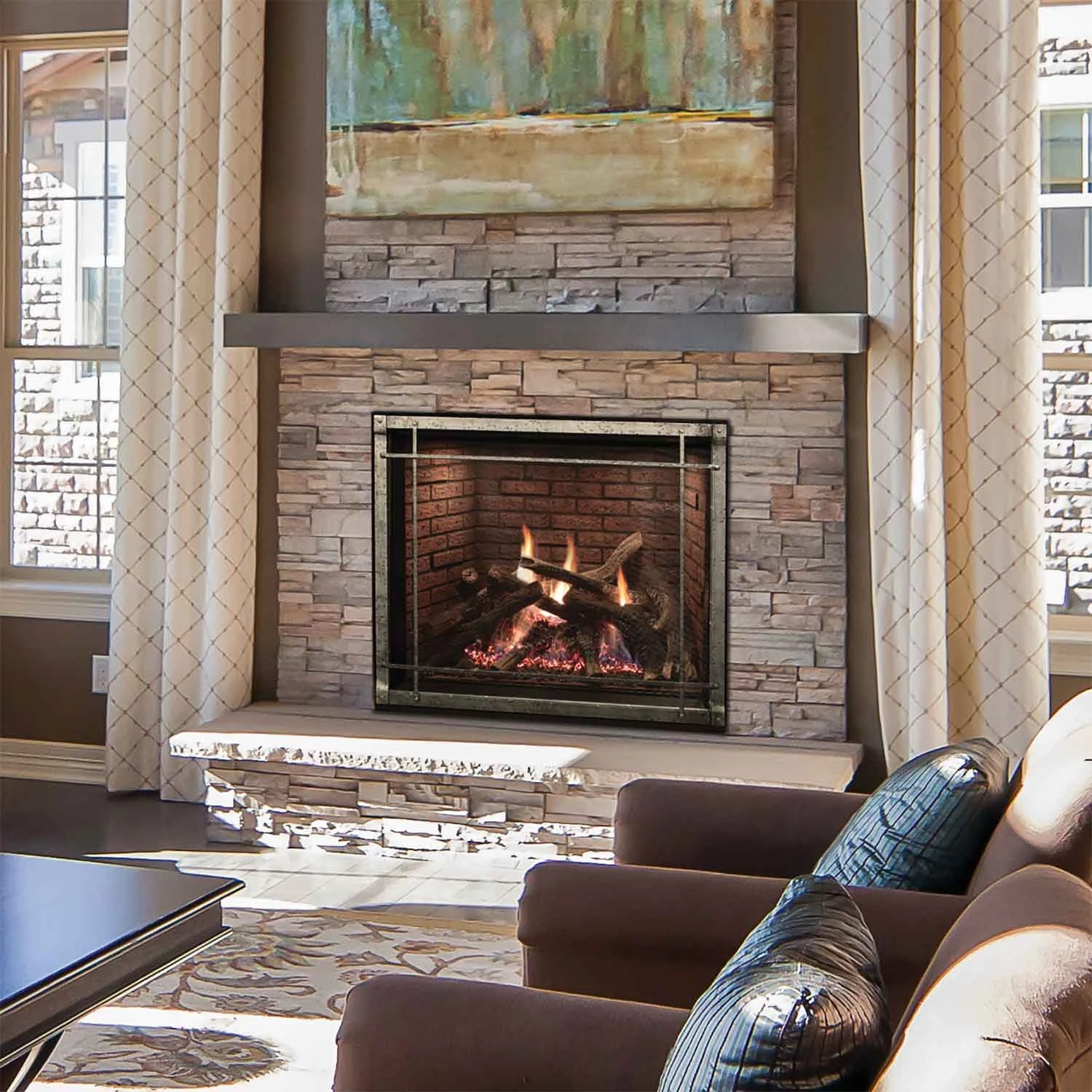 Empire White Mountain Hearth DVCT40-CF Rushmore Clean-Face Direct Vent Luxury Fireplace, 40-Inches 4 Empire White Mountain Hearth DVCT40-CF Rushmore Clean-Face Direct Vent Luxury Fireplace, 40-Inches - Image 2