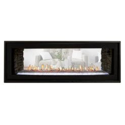 Empire White Mountain Hearth DVLL48SP Boulevard Direct Vent Double Sided Linear Fireplace, 48-Inches