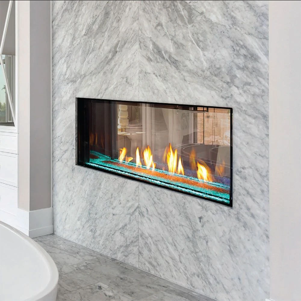 Empire White Mountain Hearth Plaza 75-Inch Direct Vent See-Through Contemporary Gas Fireplace 4 Empire White Mountain Hearth Plaza 75-Inch Direct Vent See-Through Contemporary Gas Fireplace - Image 2