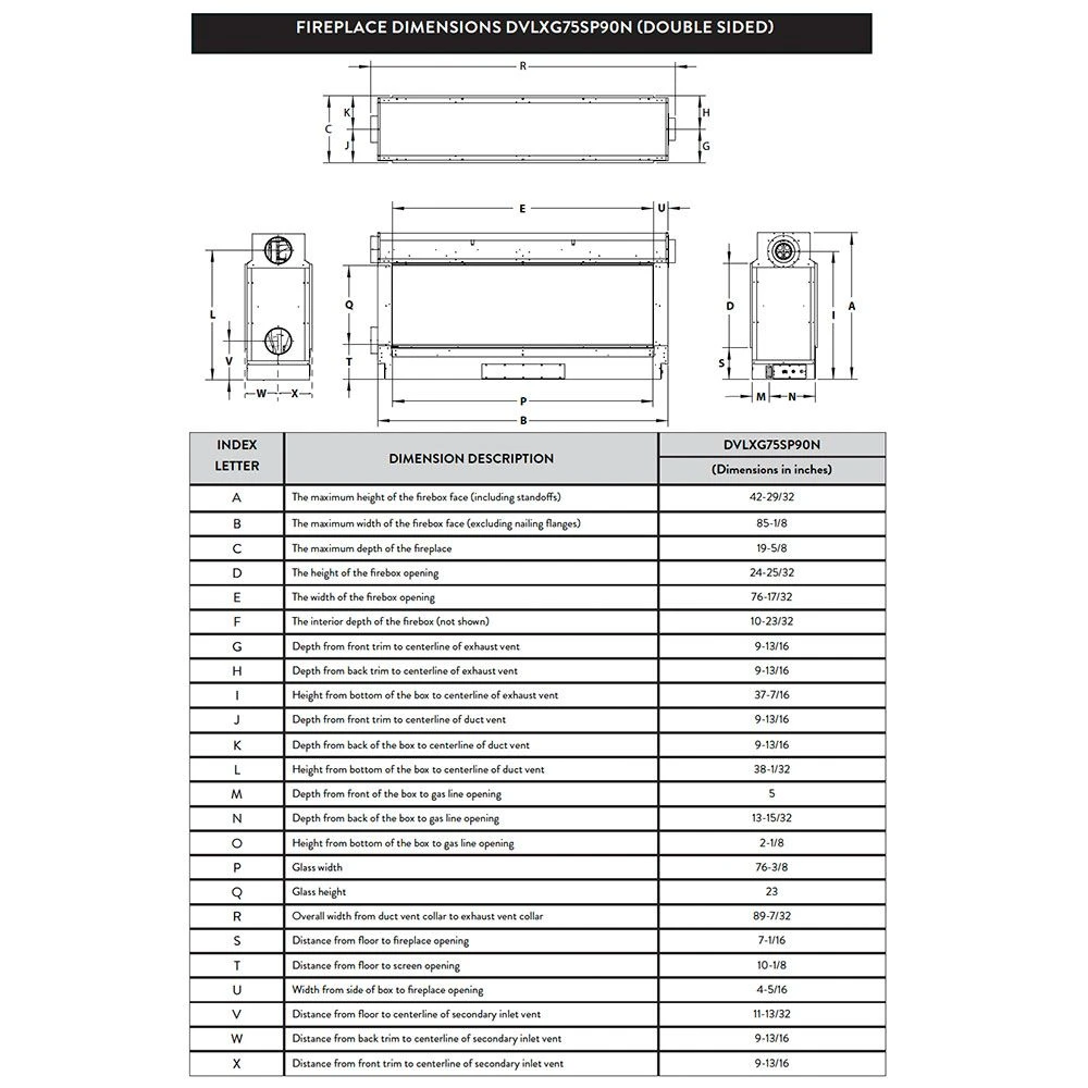 Empire White Mountain Hearth Plaza 75-Inch Direct Vent See-Through Contemporary Gas Fireplace 8 Empire White Mountain Hearth Plaza 75-Inch Direct Vent See-Through Contemporary Gas Fireplace - Image 6
